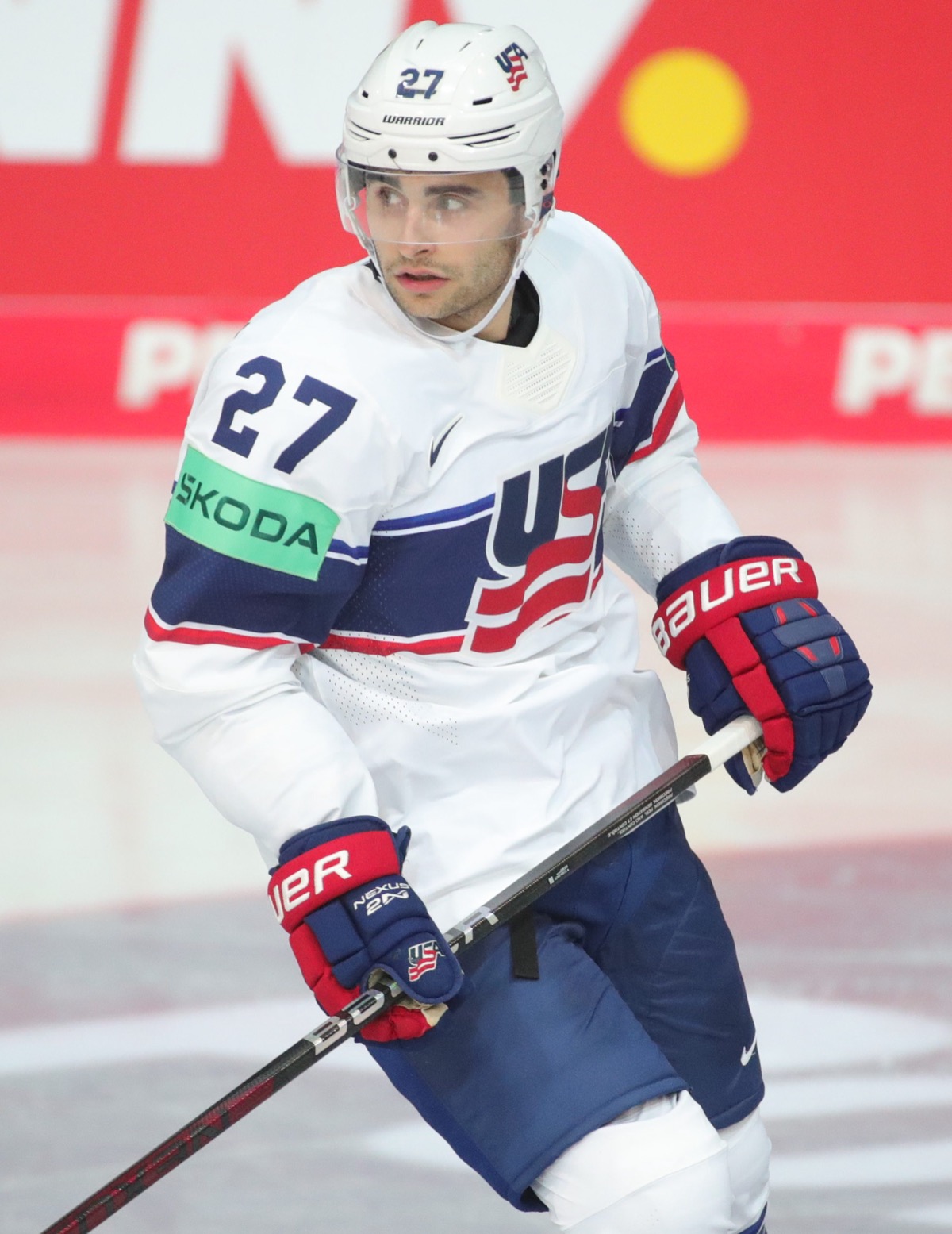 Matt Coronato in a Team USA jersey during a May 2023 game against Germany.